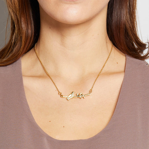 Mama Bird Necklace - Gold & Silver Available 1-4