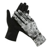 Grey Floral Gloves