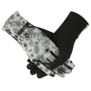 Grey Floral Gloves