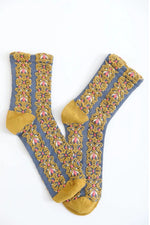 Embroidered Floral Socks