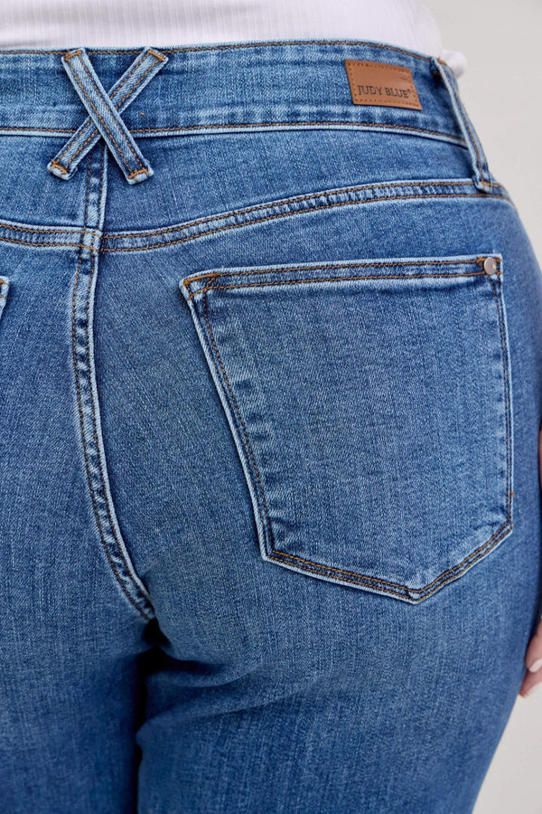 High Waist Double Button Wide Leg MD