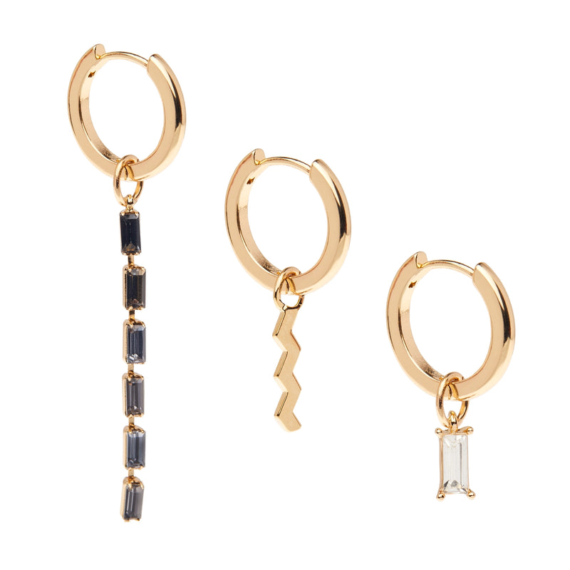 Zig Zag Swappaple Charm Earrings