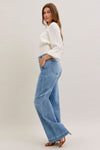 High Waist Trouser Wide Leg - Light