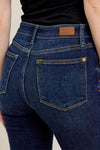 Hi Waist Skinny with Handsanding - Dark