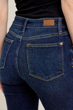 Hi Waist Skinny with Handsanding - Dark