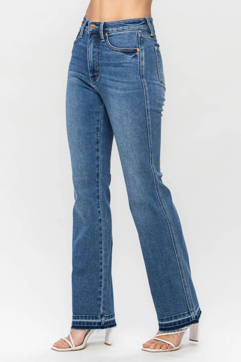 High Waist Tummy Control Release Hem Slim Boot
