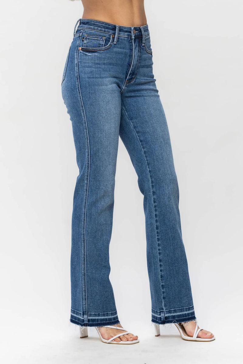 High Waist Tummy Control Release Hem Slim Boot