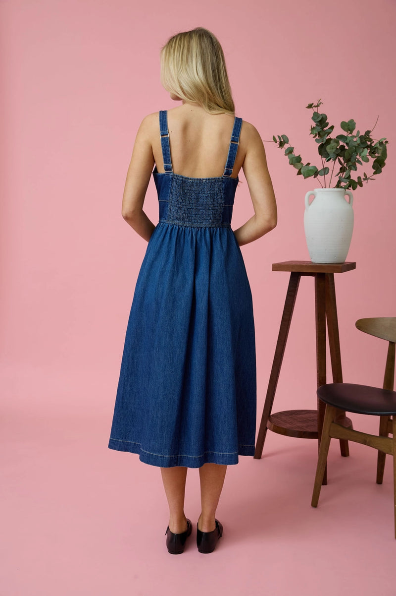 Denim Midi Dress