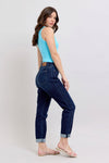 High Waist Boyfriend Dark