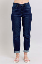 High Waist Boyfriend Dark