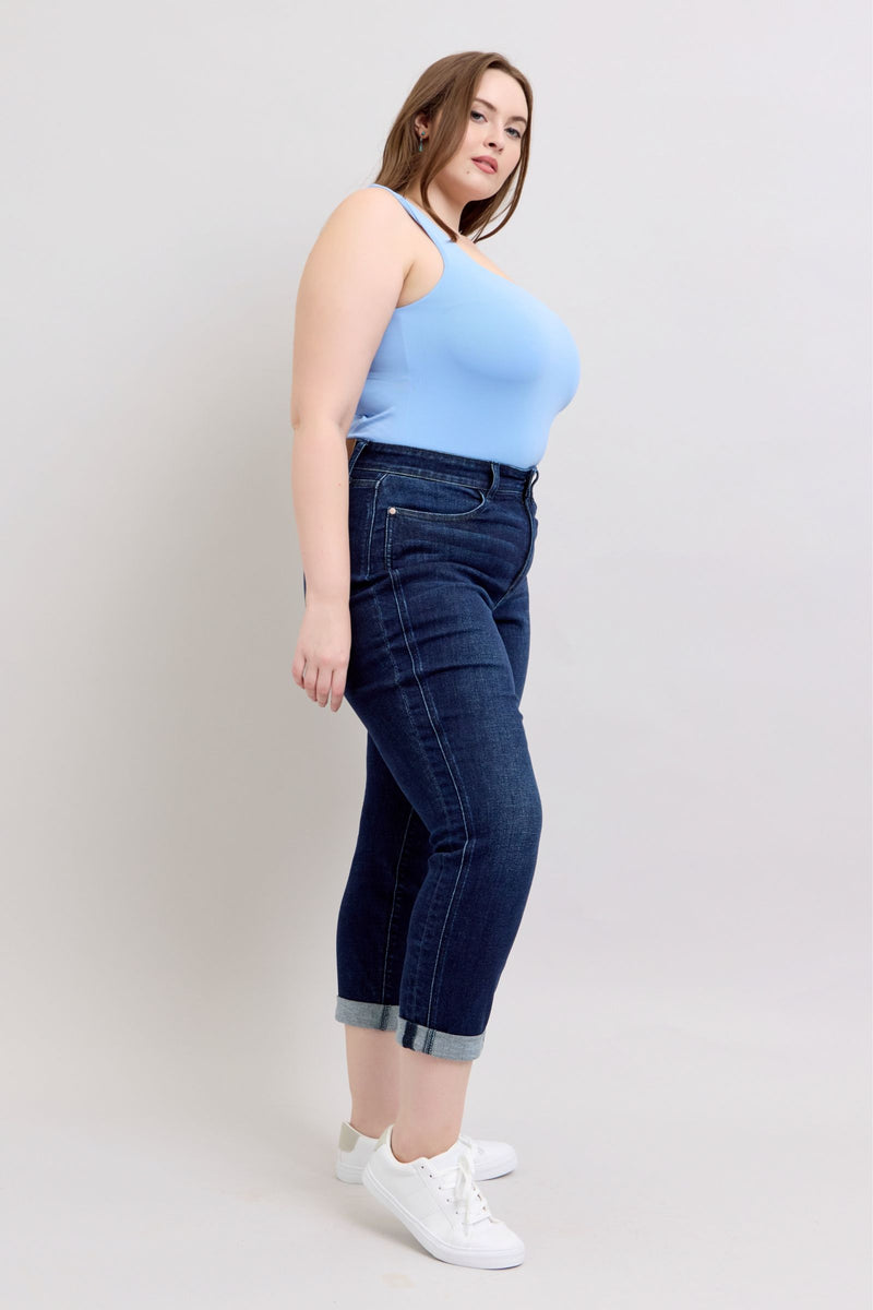 High Waist Boyfriend Dark