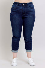 High Waist Boyfriend Dark