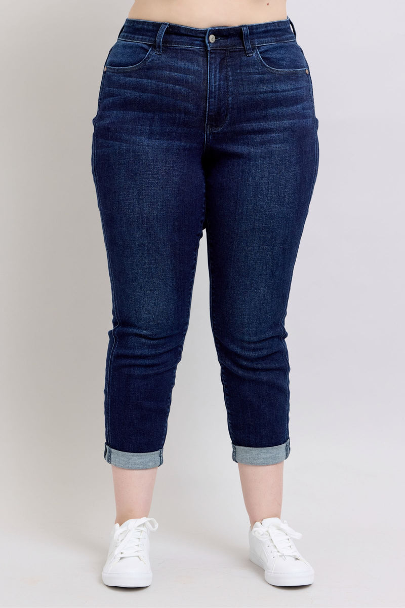 High Waist Boyfriend Dark