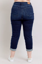 High Waist Boyfriend Dark