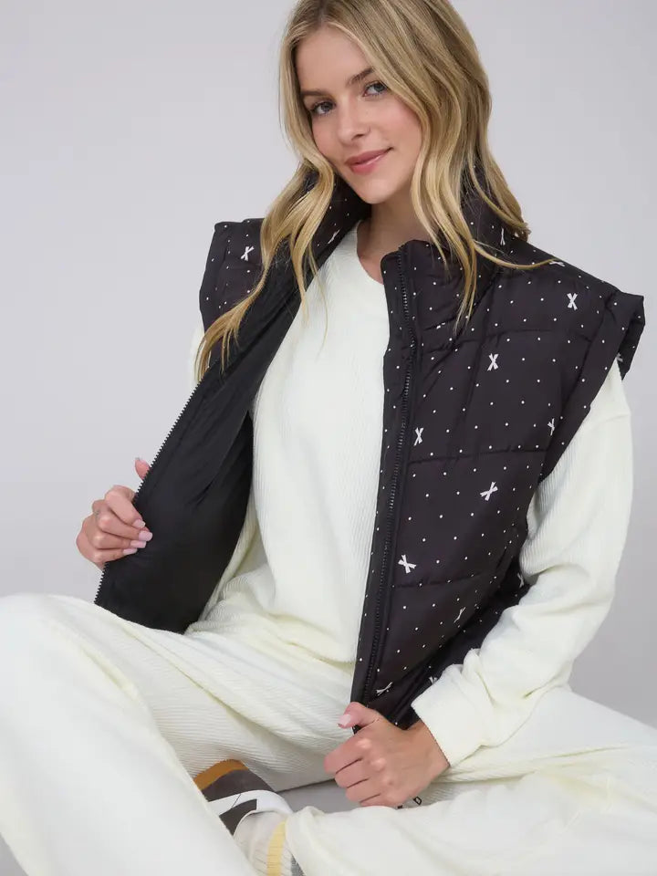 Bow Puffer Vest