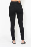 High Waist Tummy Control Shield Pockets Skinny - Black