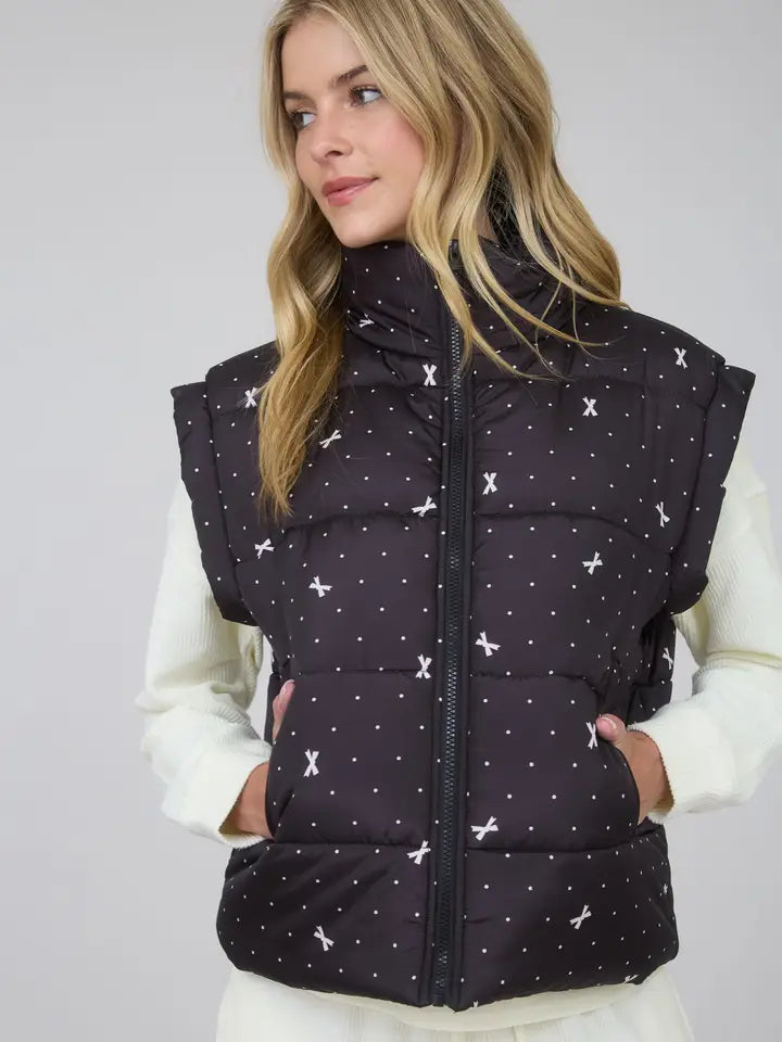 Bow Puffer Vest