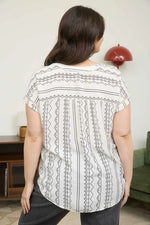 Geo Pattern Button Top