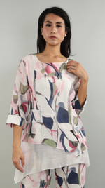 Gauze Abstract Blouse