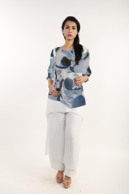 Gauze Abstract Blouse