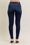 Hi Waist Skinny with Handsanding - Dark