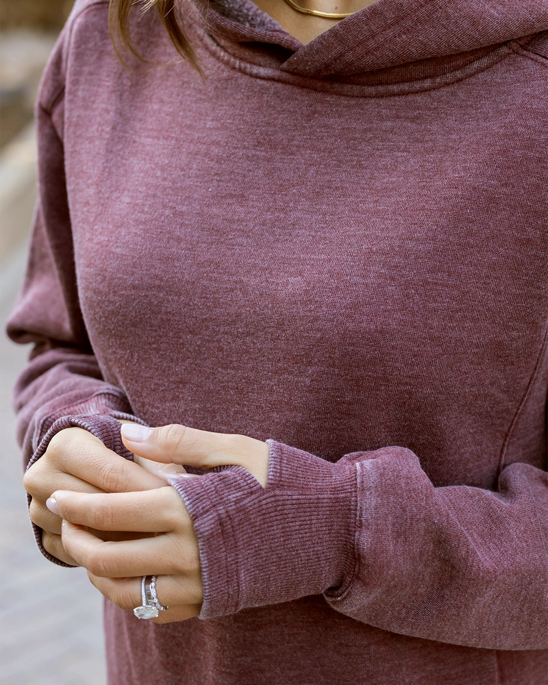 Vintage Washed Fleece Hoodie