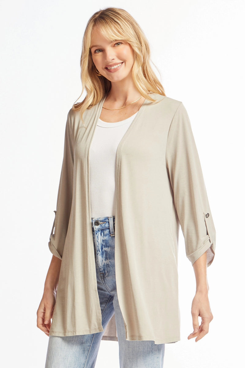 Solid Taupe Cardigan