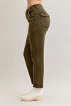 High Waist Aurora Weekender Garment Dyed Cuff
