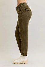 High Waist Aurora Weekender Garment Dyed Cuff