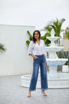 Folded Hem Wide Leg
