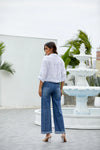 Folded Hem Wide Leg
