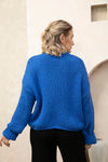 Mock Neck Loose Knit Sweater