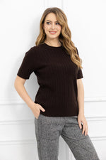 Anastasia Cable Knit Mocha LRG/XL