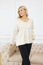 Gold Foil Cheetah Knit Sweater
