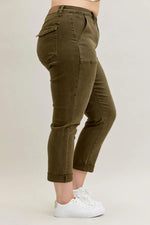 High Waist Aurora Weekender Garment Dyed Cuff