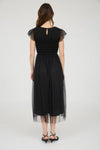Chiffon Dot Midi Dress
