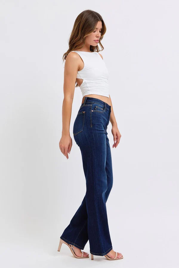 High Waist Straight Dark