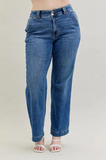 High Waist Double Button Wide Leg MD