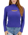 2-Piece Ribbed Shrug Sweater - Gemstone