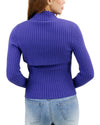 2-Piece Ribbed Shrug Sweater - Gemstone