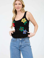 Floral Crochet Tank