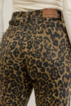 High Waist Retro Wide Leopard Print