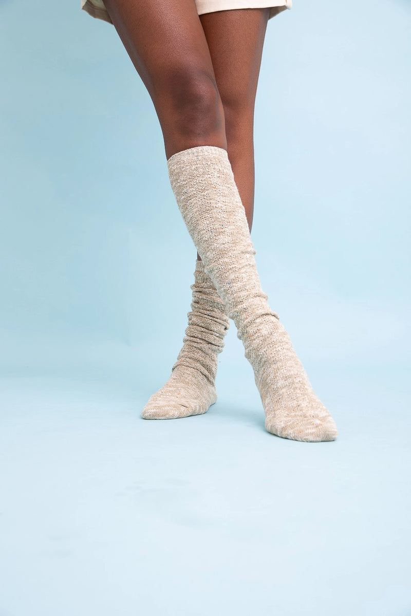 Speckle Knit Boot Socks