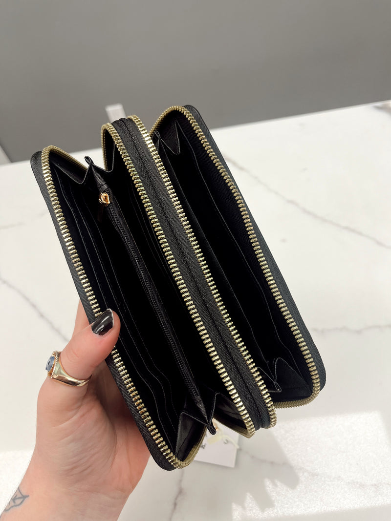 Double Wallet with Wristlet