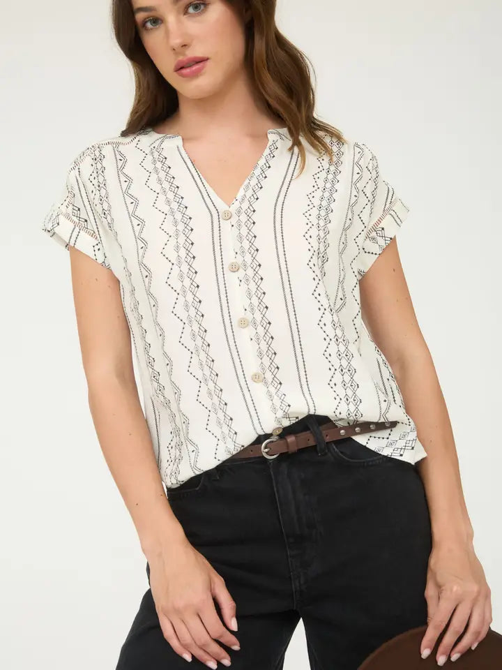 Geo Pattern Button Top