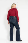 Tall High Waist Raw Hem Flare