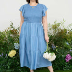 Chambray Midi Dress