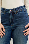 High Waist Tummy Control Retro Wide Leg with Front Welt Pockets