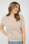 Crochet Knit Pullover - Natural