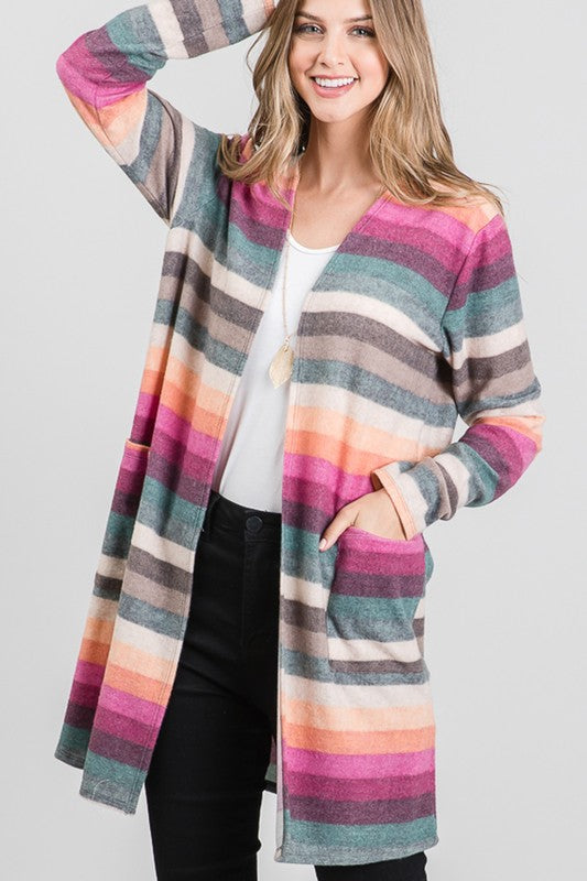 Stripe Cardigan